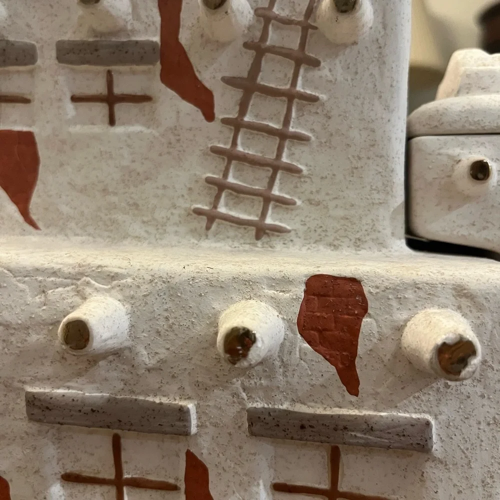 Southwestern Adobe village houses canister set/cookie jar Native American Pueblo - Picture 9 of 9